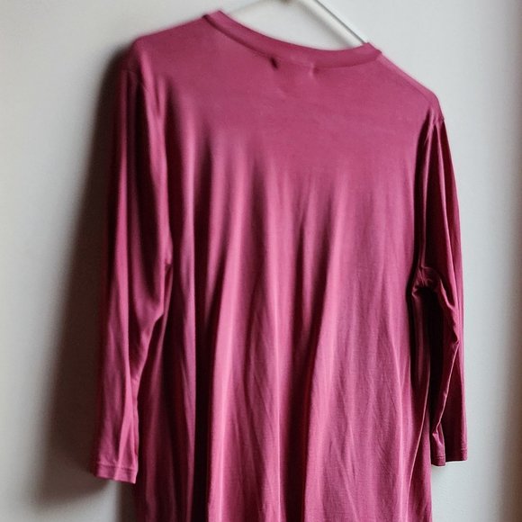 Cherish Mauve V-Neck Draped Jersey Size Medium - Picture 9 of 13